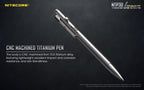NITECORE BOLT ACTION TITANIUM PEN NTP30