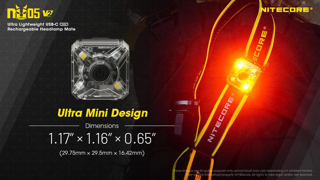 NITECORE NU05 V2 KIT - 40 LUMENS