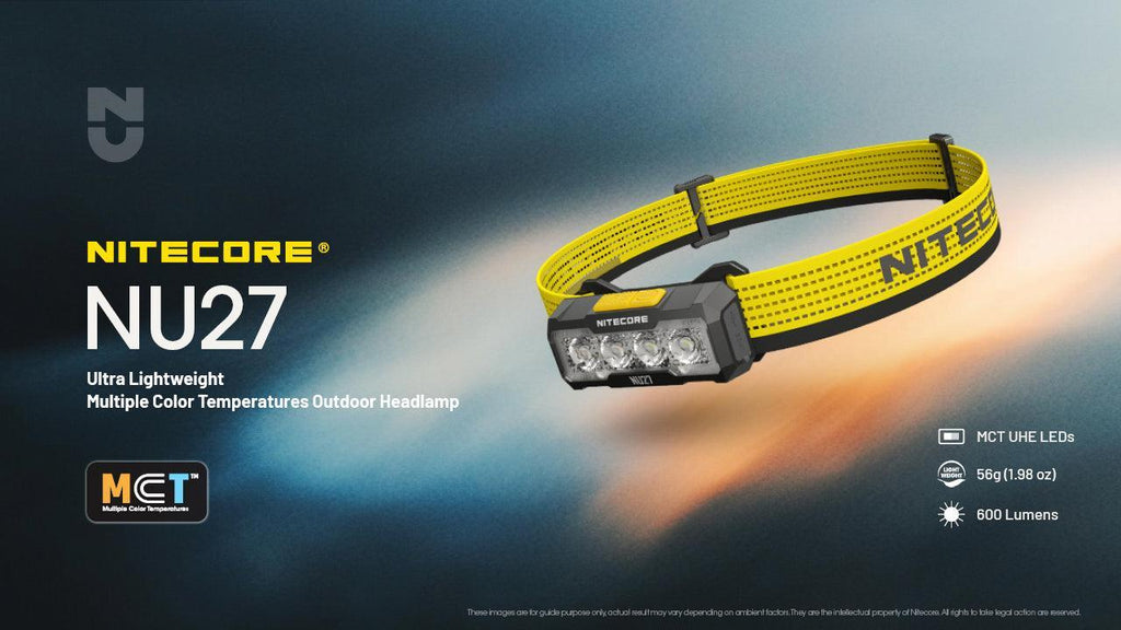 NITECORE NU27 (BLACK) - 600 LUMENS