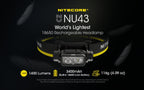 NITECORE NU43 - 1400 LUMENS