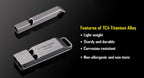 NITECORE TITANIUM WHISTLE NWS10 - 120DB