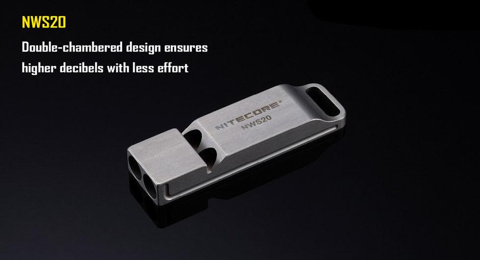 NITECORE TITANIUM WHISTLE NWS10 - 120DB