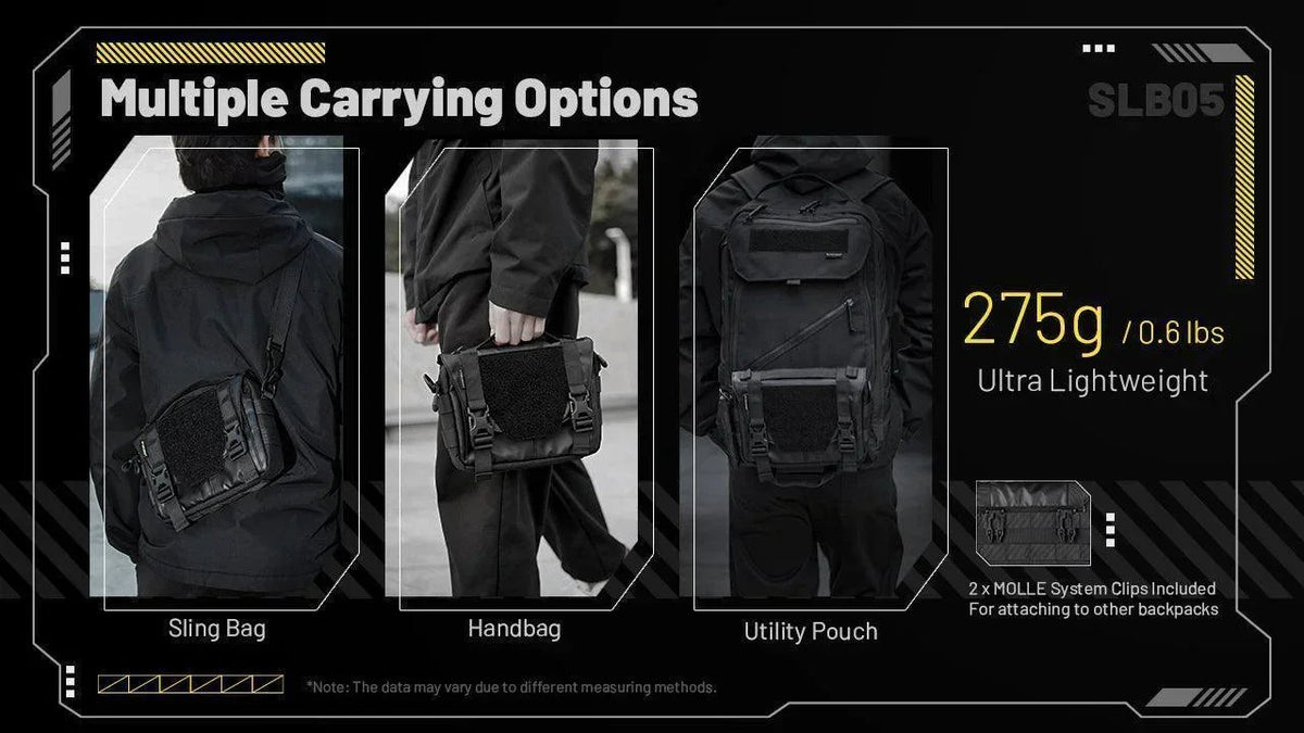 NITECORE SLB05 MODULAR SLING BAG - 2L CAPACITY