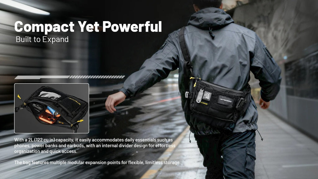 NITECORE SLB08 MODULAR SLING BAG - 2L CAPACITY