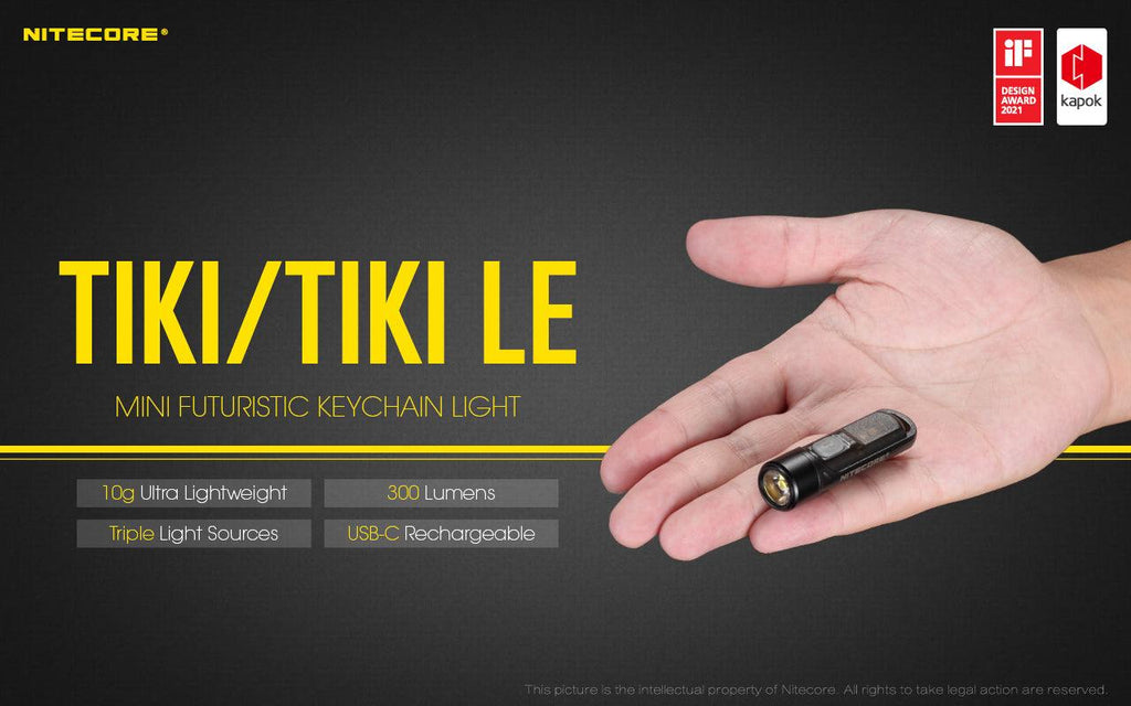 NITECORE TIKI LE - 300 LUMENS