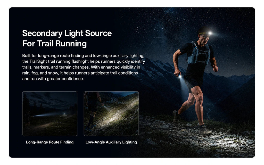 NITECORE TRAILSIGHT TRAIL RUNNING FLASHLIGHT (1,200 LUMENS)