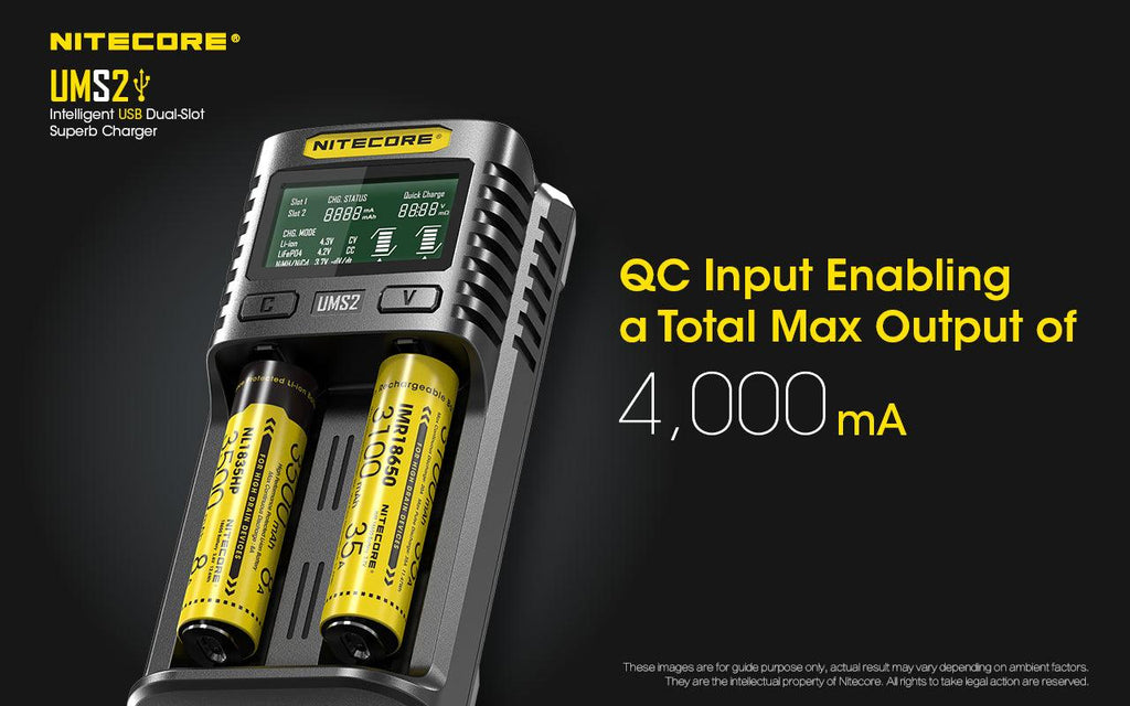 NITECORE UMS2 CHARGER - 3A