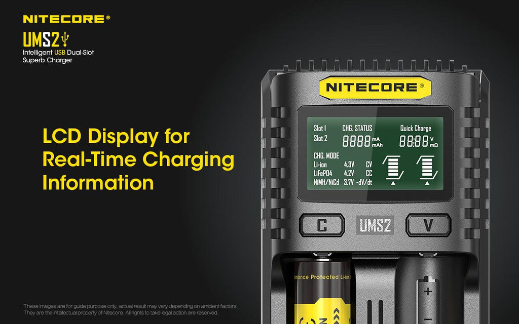 NITECORE UMS2 CHARGER - 3A