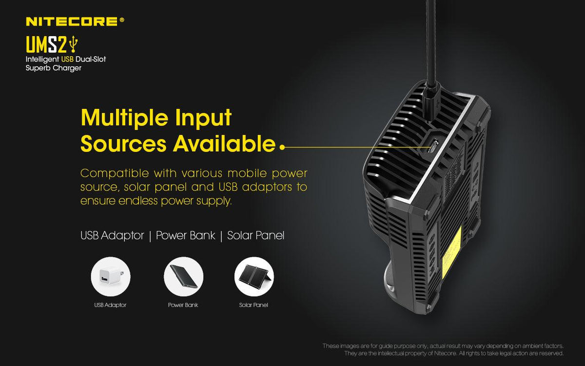 NITECORE UMS2 CHARGER - 3A