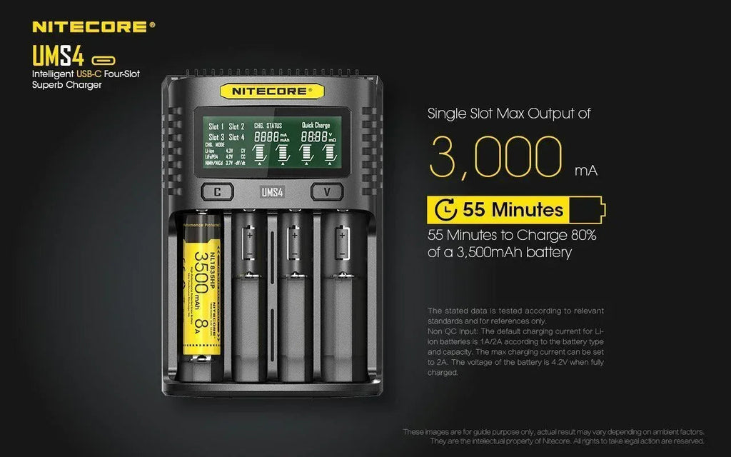 NITECORE UMS4 CHARGER - 3A