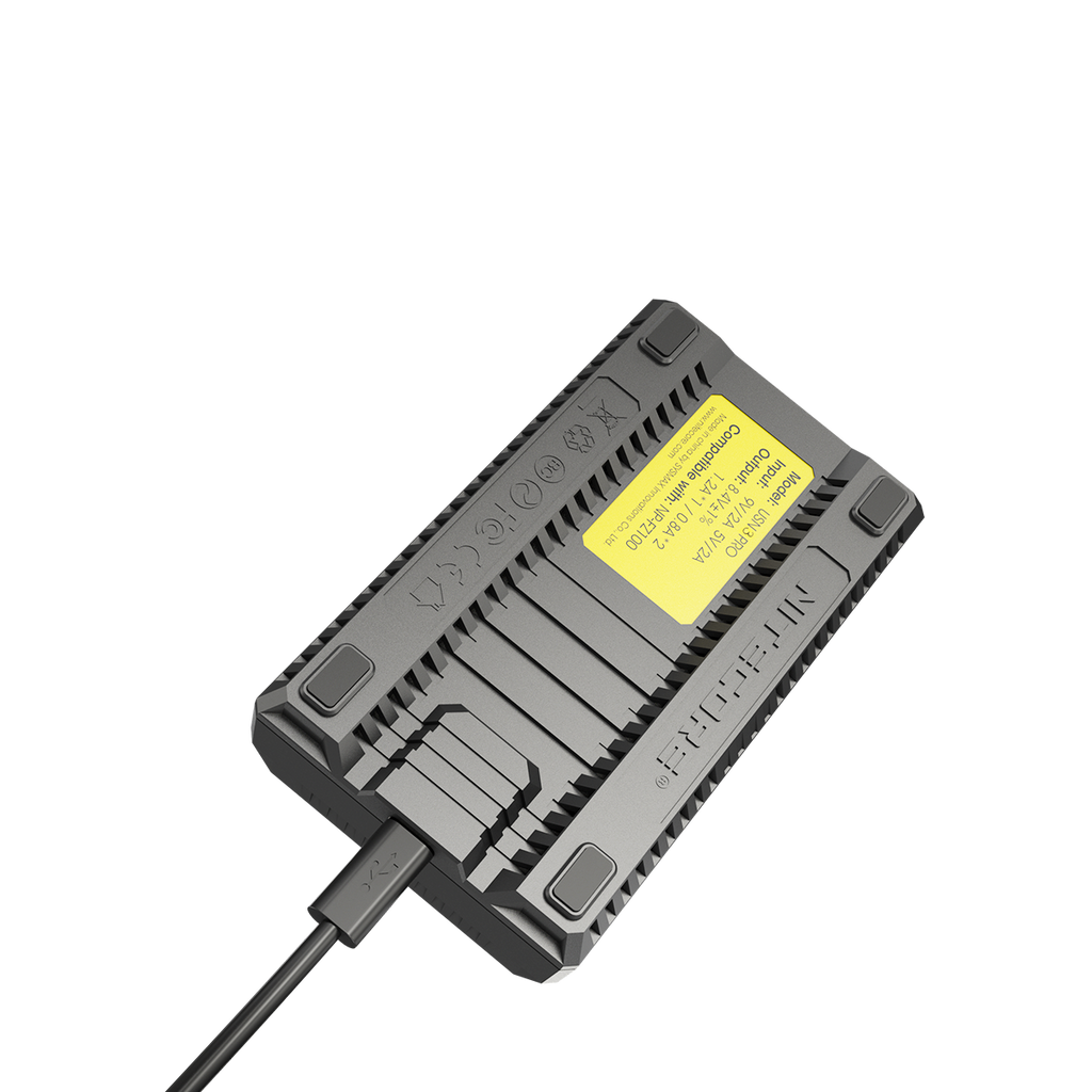 NITECORE USN3 PRO (SONY NP-FM500H, NP-F730, NP-F750, NP-F770, NP-F970, NP-F550) DUAL-SLOT BATTERY CHARGER