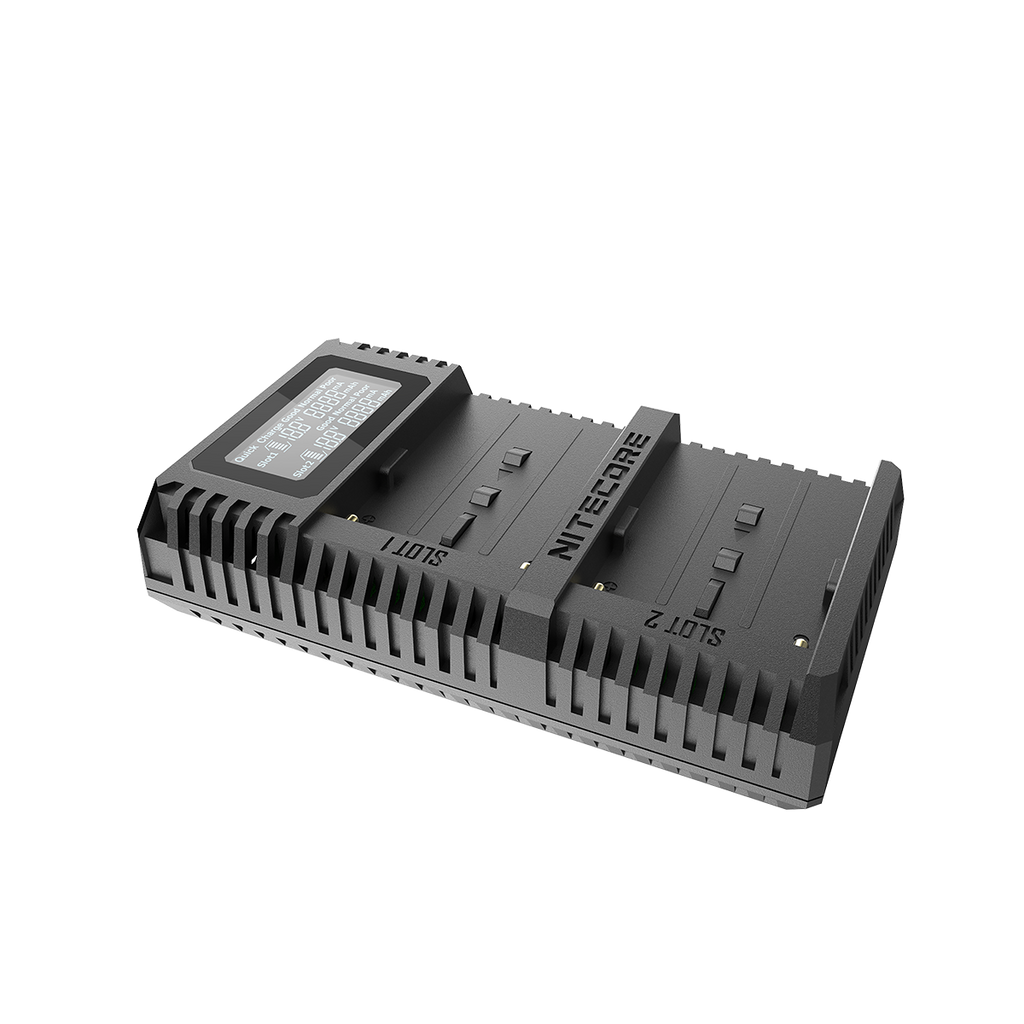 NITECORE USN3 PRO (SONY NP-FM500H, NP-F730, NP-F750, NP-F770, NP-F970, NP-F550) DUAL-SLOT BATTERY CHARGER