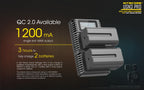 NITECORE USN3 PRO (SONY NP-FM500H, NP-F730, NP-F750, NP-F770, NP-F970, NP-F550) DUAL-SLOT BATTERY CHARGER