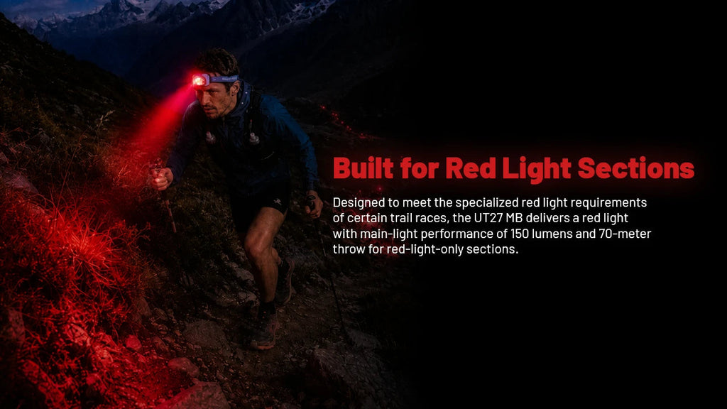 NITECORE UT27 MB - 800 LUMENS TRAIL RUNNING HEADLAMP