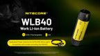 NITECORE WLB40 USB-C RECHARGEABLE LI-ION BATTERY (4,000MAH)