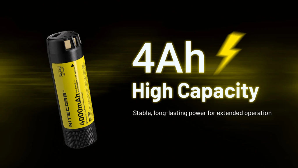NITECORE WLB40 USB-C RECHARGEABLE LI-ION BATTERY (4,000MAH)