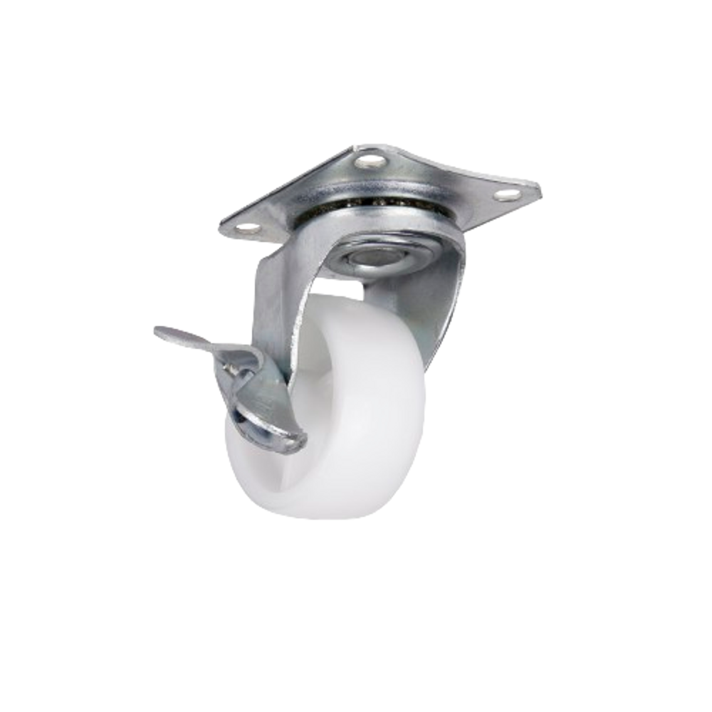 S.H Nylon Castor - Swivel With Brake Main image