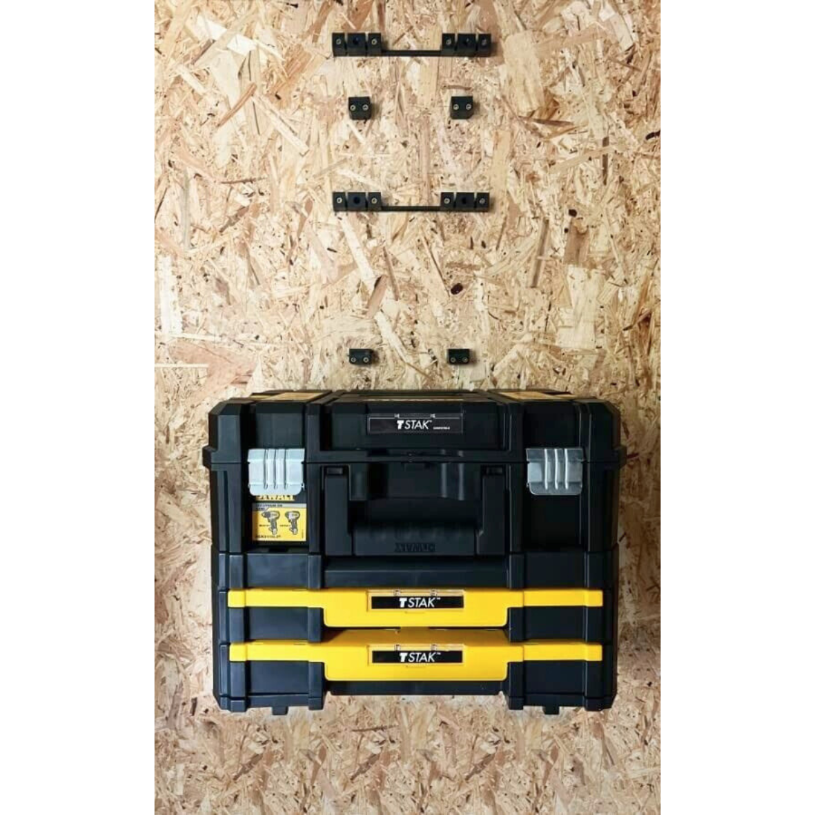 StealthMounts Toolbox Mounts for Dewalt T-STAK Storage Box [SKU: OM-STAK-3]