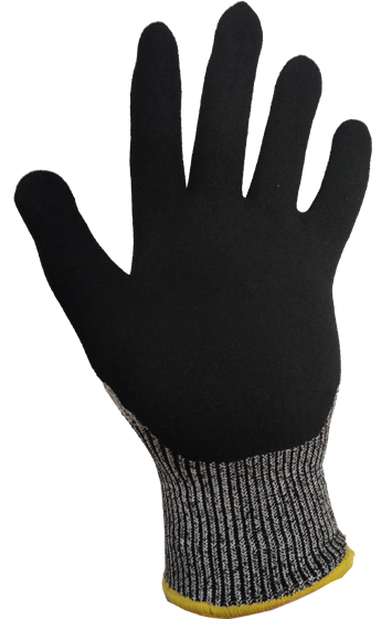 OSPREY BLACK NITRILE FOAM CUT RESISTANCE GLOVE EN388/4543 Secondary image