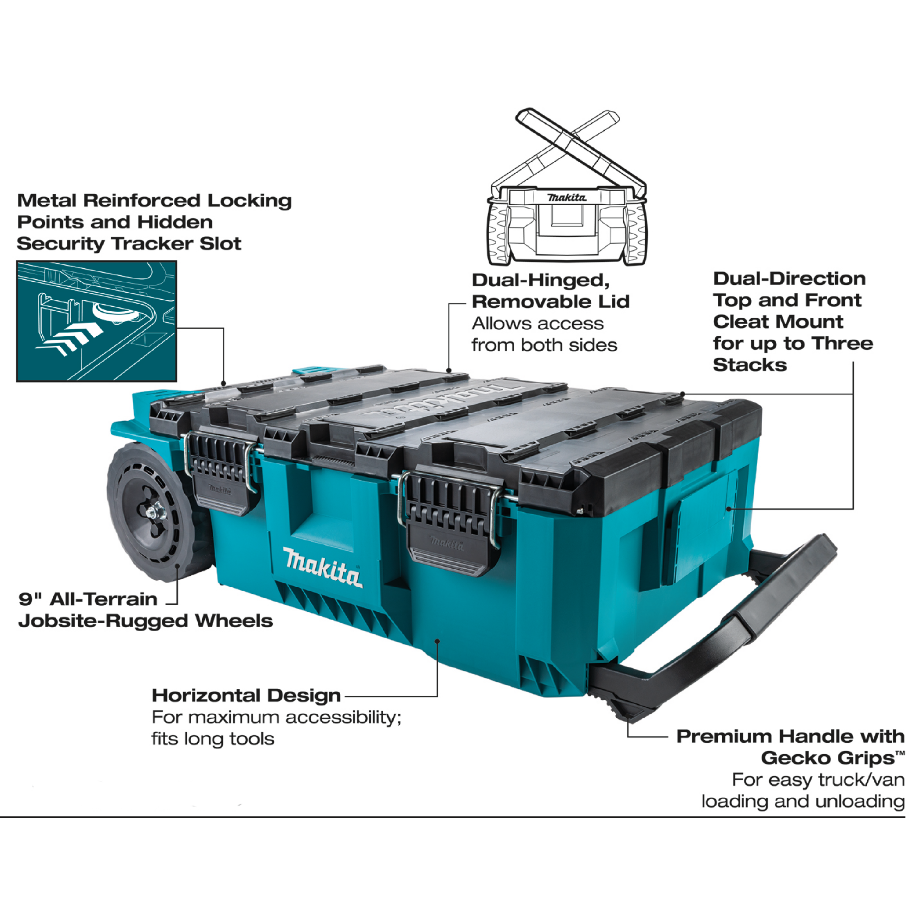 MAKITA P-91001, MAKTRAK ROLLING TOOL CHEST BOX