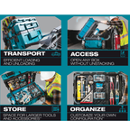 MAKITA P-91051, MAKTRAK LOW PROFILE MEDIUM ORGAINZER