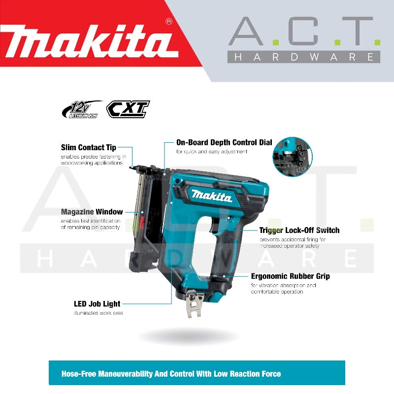 MAKITA PT354DZ CORDLESS PIN NAILER
