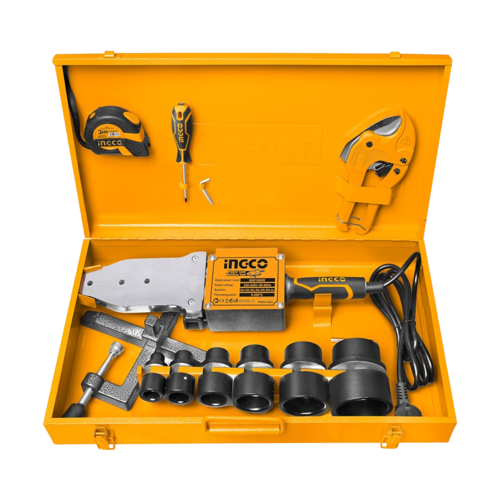 INGCO PTWT215002, AC PLASTIC TUBE WELDING TOOL SET, 20-63MM