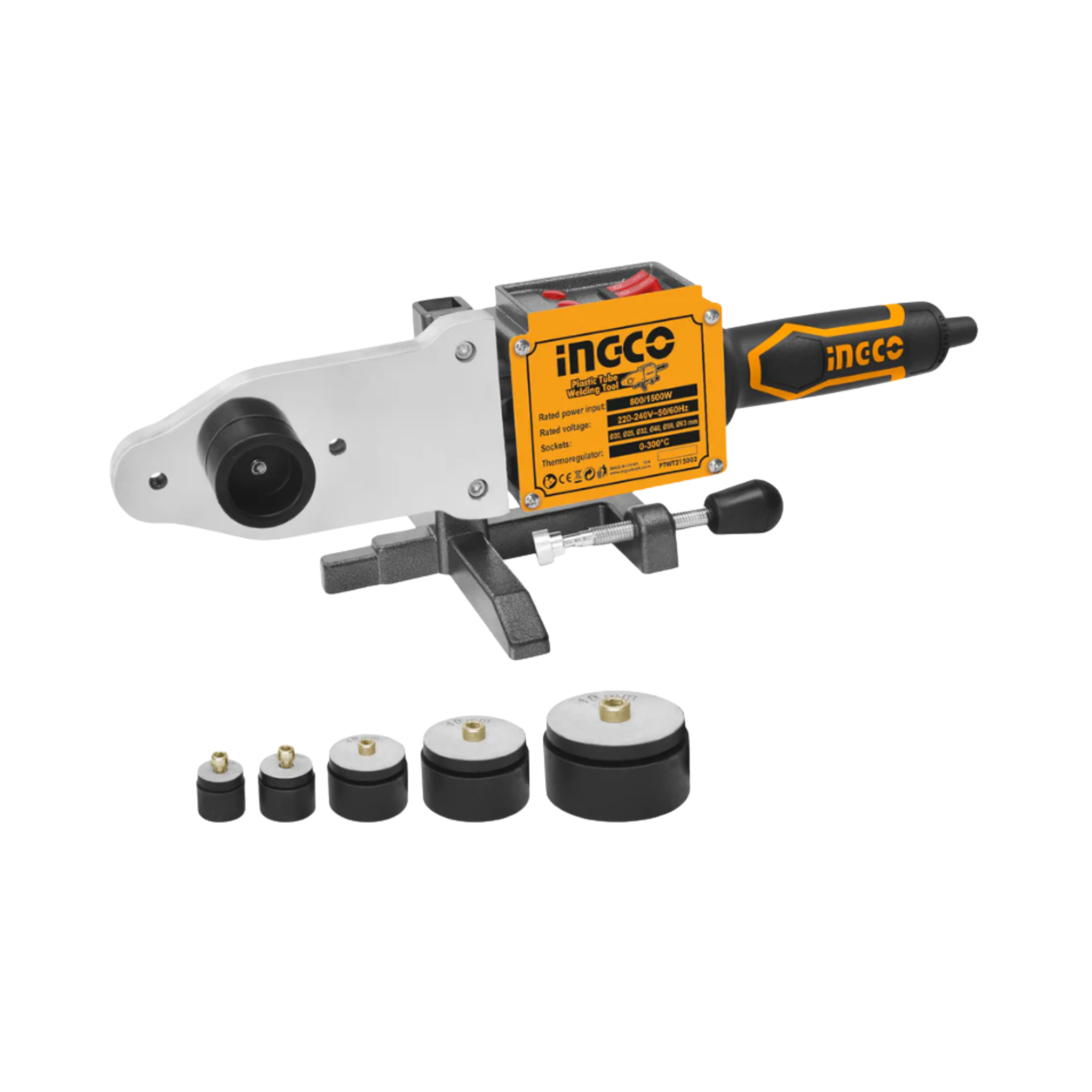 INGCO PTWT215002, AC PLASTIC TUBE WELDING TOOL SET, 20-63MM