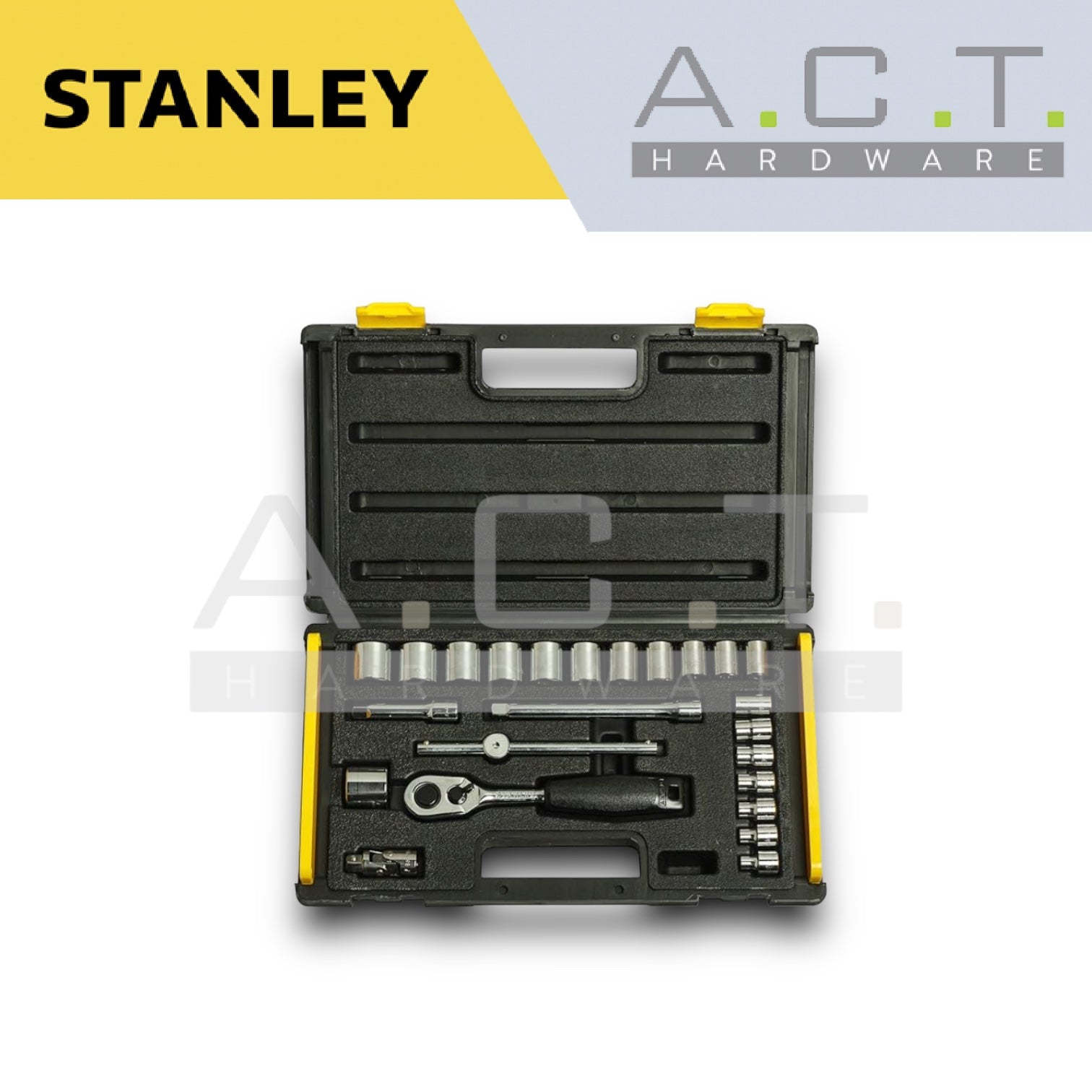 STANLEY 24PC 3/8" DR. SOCKET SET, 6-24MM, 89-035-1 Main image
