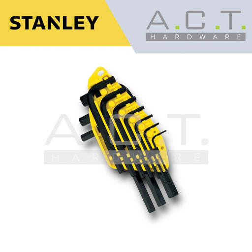 STANLEY HEX KEY 10PC SHORT ARM SET 1/16"-3/8" - 69-254