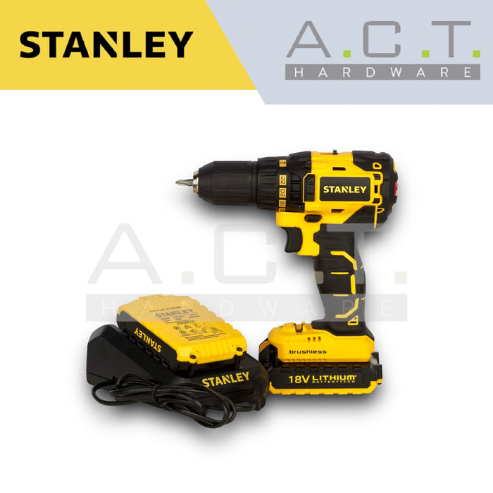 STANLEY SBD201D2K-B1, 18V 2.0AH BRUSHLESS DRILL DRIVER