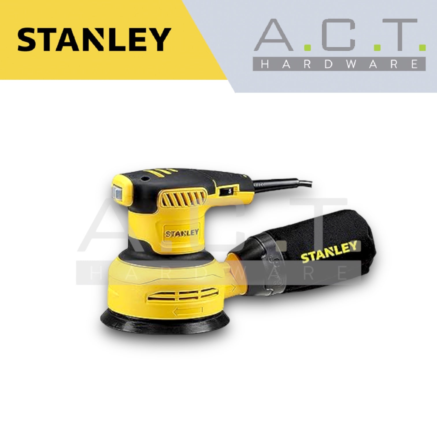 STANLEY SS30, 300W VARIABLE SPEED RANDOM ORBITAL SANDER Main image