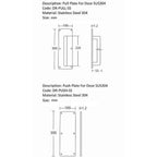 S.H Pull Handle With Push Plate