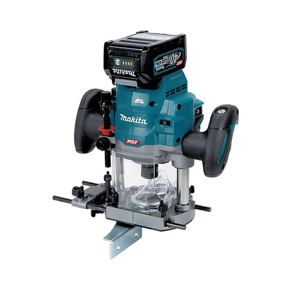 Makita RP001GZ Cordless Brushless Plunge Router, 12mm, AWS, 40V XGT