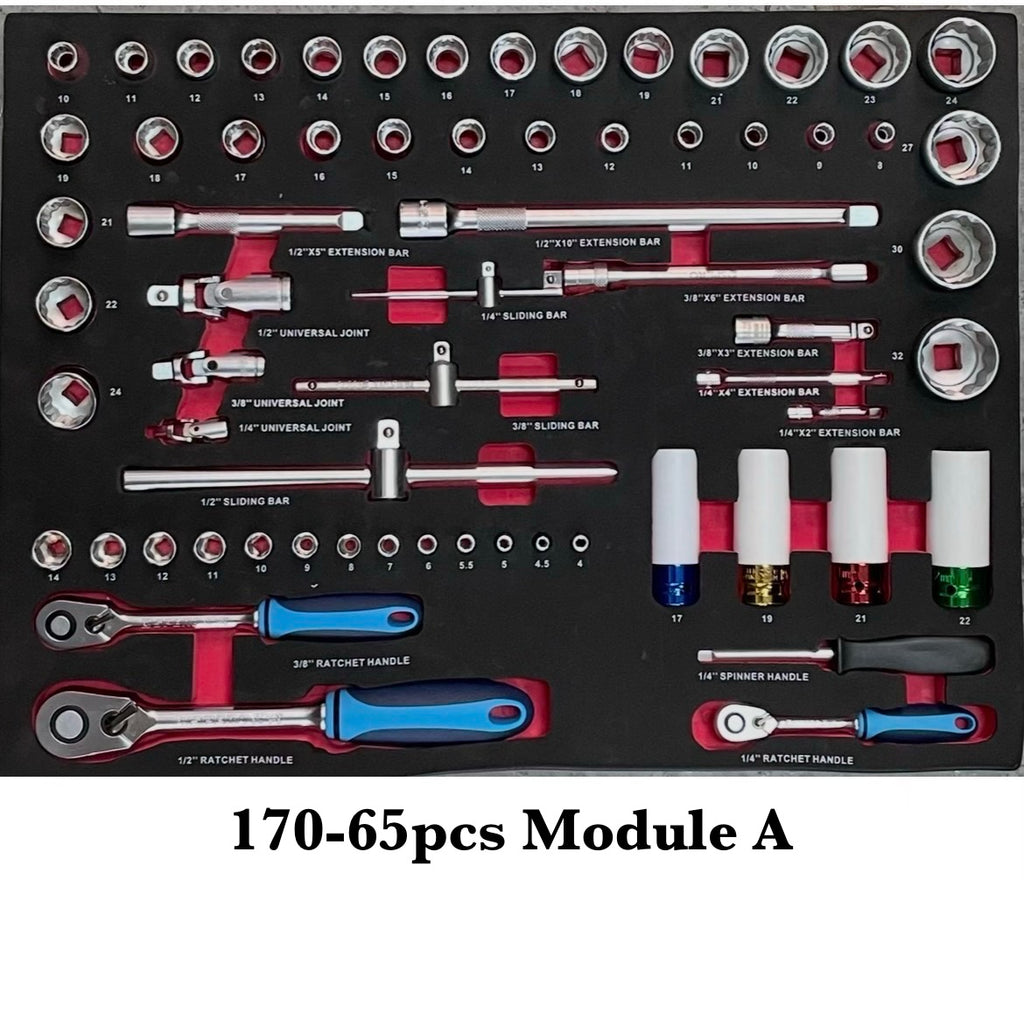SPERO-170PCS 7-DRAWER S/STEEL TOOL TROLLEY SET