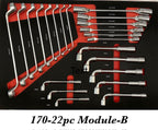 SPERO-170PCS 7-DRAWER S/STEEL TOOL TROLLEY SET