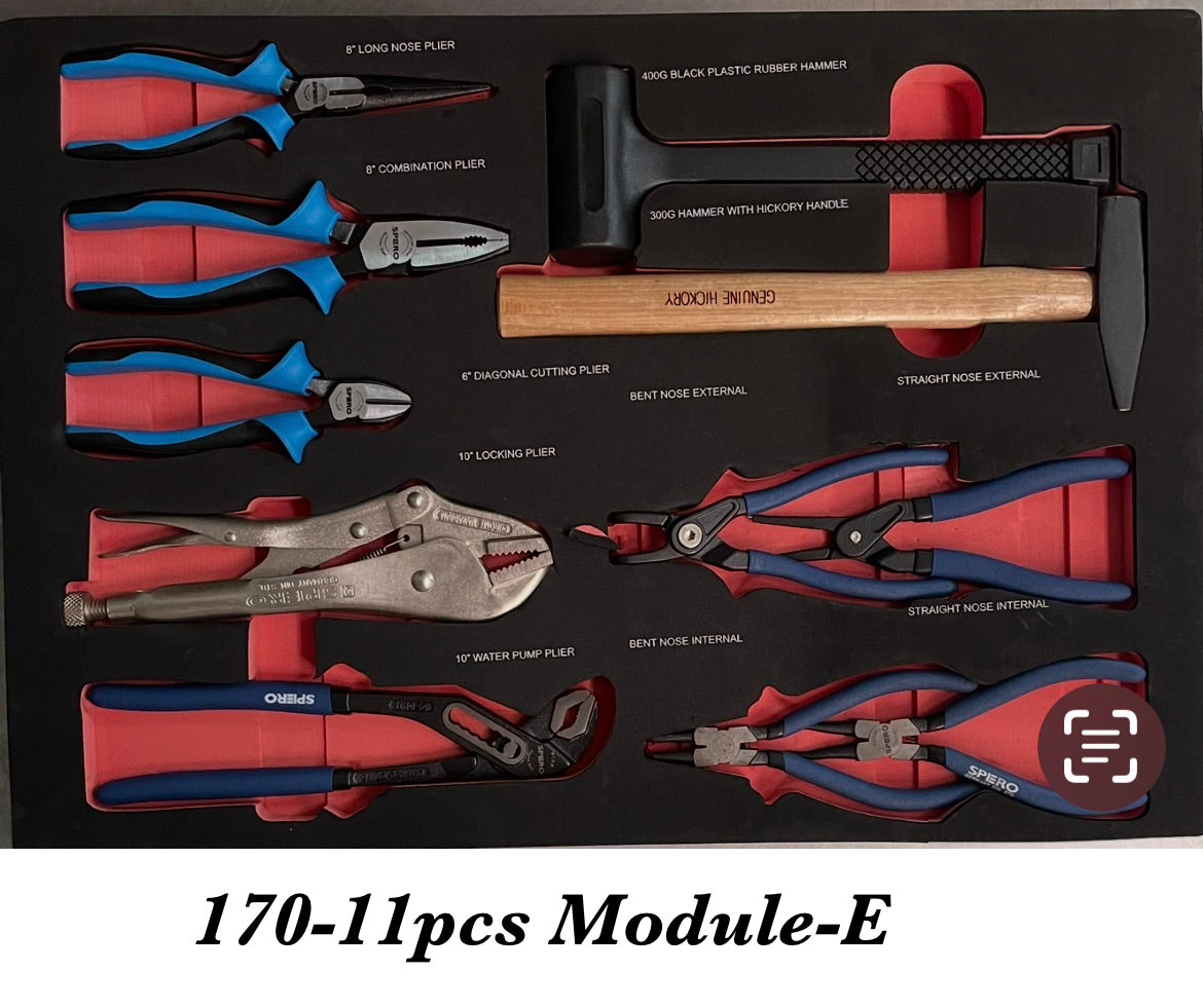 SPERO-170PCS 7-DRAWER S/STEEL TOOL TROLLEY SET