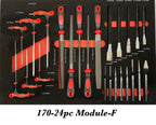 SPERO-170PCS 7-DRAWER S/STEEL TOOL TROLLEY SET
