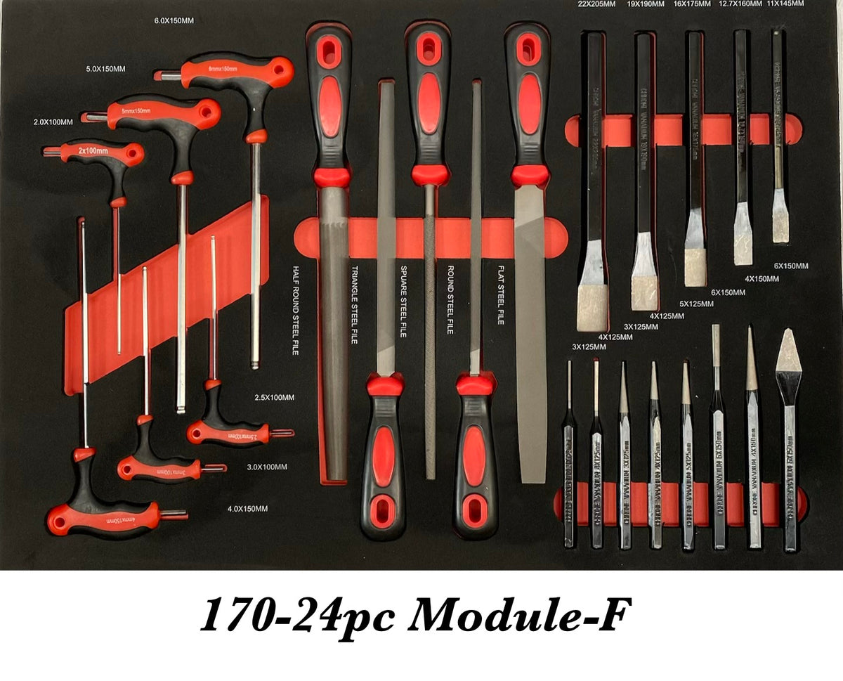 SPERO-170PCS 7-DRAWER S/STEEL TOOL TROLLEY SET