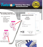 SPERO-TWISTOP EXTRA LONG HEX KEY SET (SAE)2013-809SB