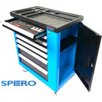SPERO-217PCS INCHES TOOL 7-DRAWER TOOL TROLLEY SET (BLUE)