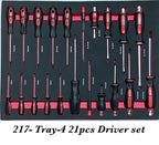 SPERO-217PCS INCHES TOOL 7-DRAWER TOOL TROLLEY SET (BLUE)