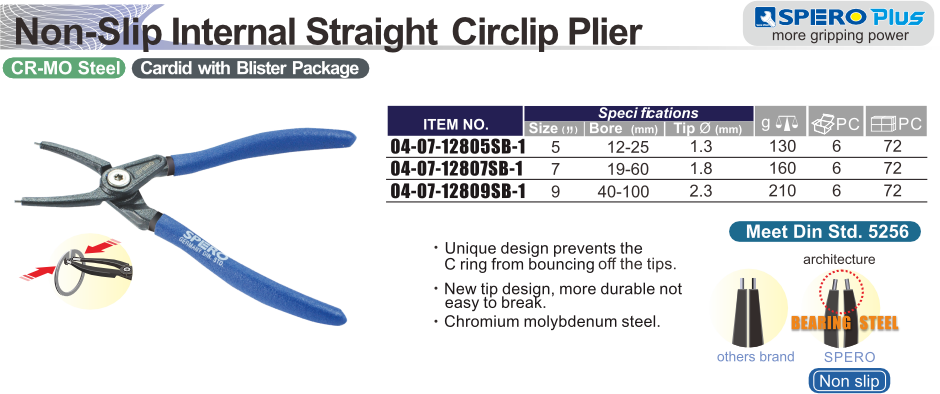 SPERO-CIRCLIP PLIERS (STRAIGHT/INTERNAL)