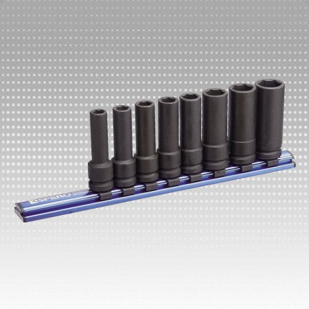 SPERO- DEEP IMPACT SOCKET MAGNETIC RAIL SET 1/2"DR. 8PC M/M