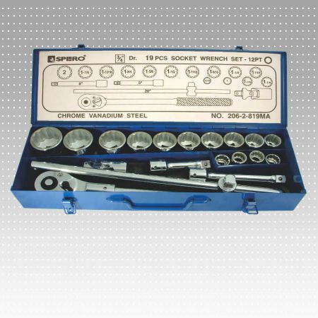 SPERO- SOCKET SET 3/4"DR. INCHES