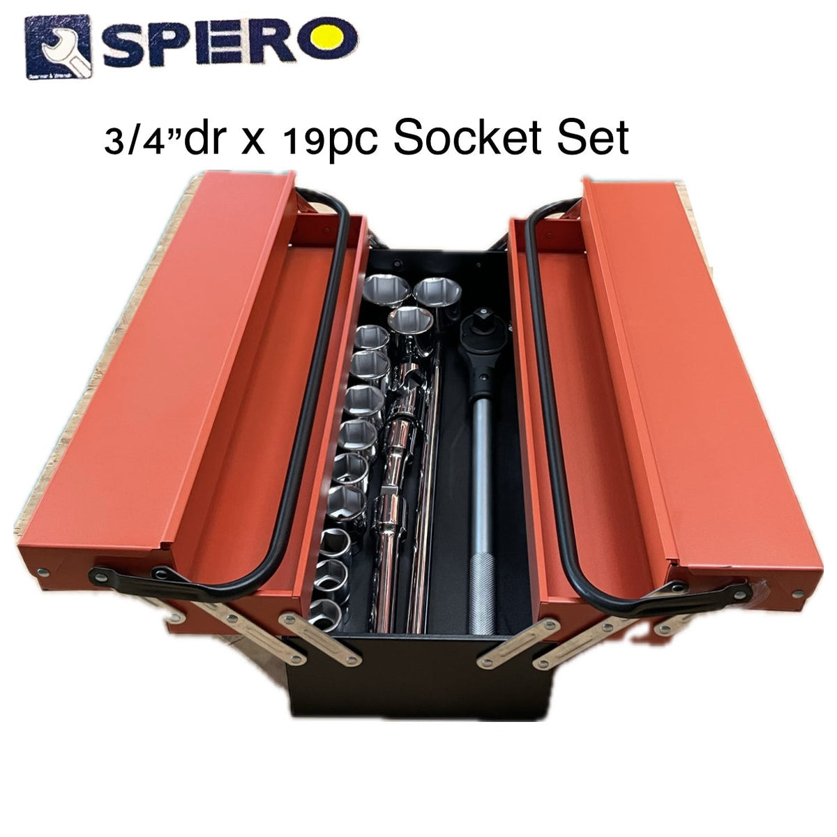 SPERO- SOCKET SET(M/M) 3/4"DR.X19PC Main image