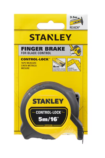 STANLEY CONTROL-LOCK TAPE MEASURE (5M / 16"), STHT37235-5