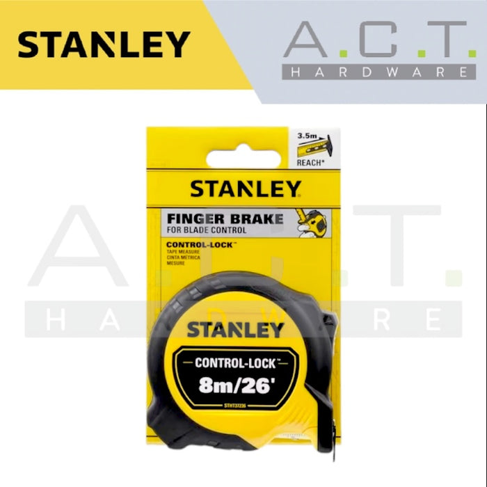 STANLEY CONTROL-LOCK TAPE MEASURE (8M / 26"), STHT37236-5