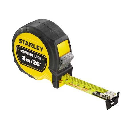 STANLEY CONTROL-LOCK TAPE MEASURE (8M / 26"), STHT37236-5