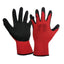 SUPERSUN CRINCKLED LATEX COATED GLOVES (RED/BLACK) 25CM EN388-2121